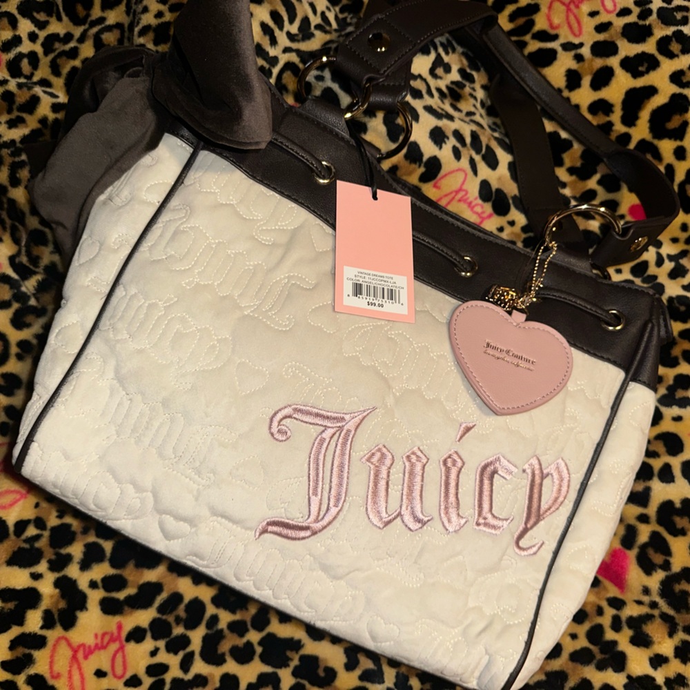 NWT Juicy Couture 2024 White and Brown Daydreamer